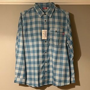 Deep Ocean Apparel lightweight button down shirt.
